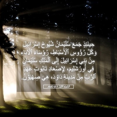 Picture 05 - اَلْمُلُوكِ ٱلْأَوَّلُ 8:1 AVD - حِينَئِذٍ جَمَعَ - Bible Verse Picture
