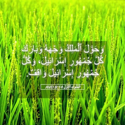 Picture 05 - اَلْمُلُوكِ ٱلْأَوَّلُ 8:14 AVD - وَحَوَّلَ ٱلْمَلِكُ - Bible Verse Picture