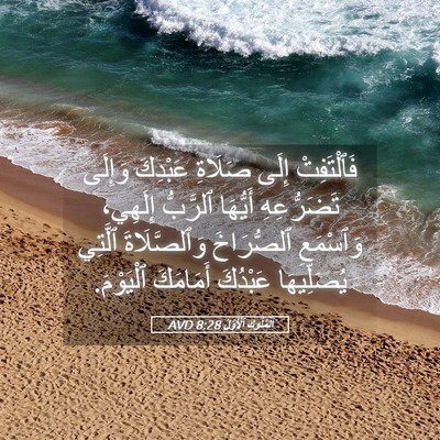 Picture 05 - اَلْمُلُوكِ ٱلْأَوَّلُ 8:28 AVD - فَٱلْتَفِتْ إِلَى صَلَاةِ - Bible Verse Picture