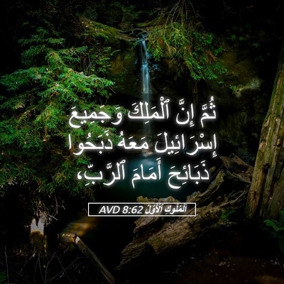 Picture 05 - اَلْمُلُوكِ ٱلْأَوَّلُ 8:62 AVD - ثُمَّ إِنَّ ٱلْمَلِكَ - Bible Verse Picture