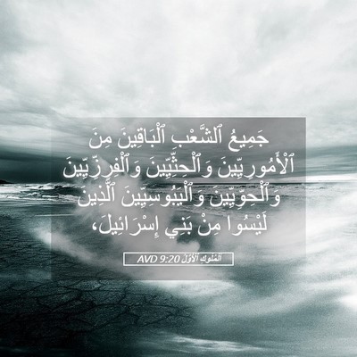 Picture 05 - اَلْمُلُوكِ ٱلْأَوَّلُ 9:20 AVD - جَمِيعُ ٱلشَّعْبِ - Bible Verse Picture