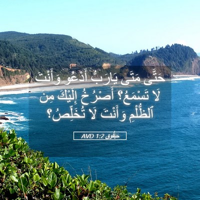 Picture 05 - حَبَقُّوق 1:2 AVD - حَتَّى مَتَى يَارَبُّ - Bible Verse Picture