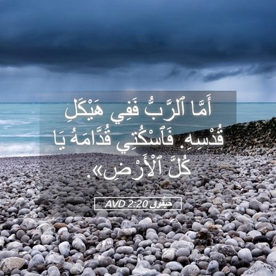Picture 05 - حَبَقُّوق 2:20 AVD - أَمَّا ٱلرَّبُّ فَفِي - Bible Verse Picture