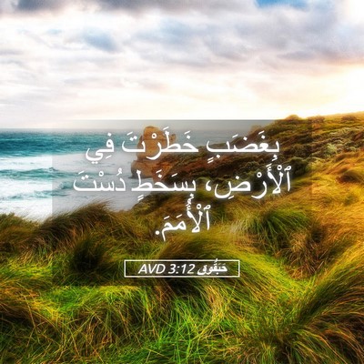 Picture 05 - حَبَقُّوق 3:12 AVD - بِغَضَبٍ خَطَرْتَ فِي - Bible Verse Picture