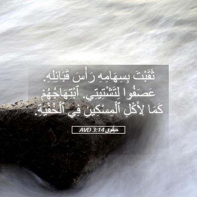 Picture 05 - حَبَقُّوق 3:14 AVD - ثَقَبْتَ بِسِهَامِهِ - Bible Verse Picture