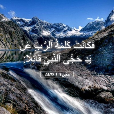 Picture 05 - حَجَّي 1:3 AVD - فَكَانَتْ كَلِمَةُ - Bible Verse Picture