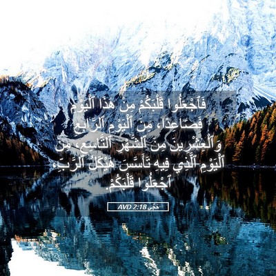 Picture 05 - حَجَّي 2:18 AVD - فَٱجْعَلُوا قَلْبَكُمْ - Bible Verse Picture