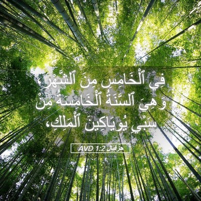 Picture 05 - حِزْقِيَال 1:2 AVD - فِي ٱلْخَامِسِ مِنَ - Bible Verse Picture