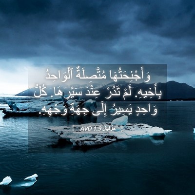Picture 05 - حِزْقِيَال 1:9 AVD - وَأَجْنِحَتُهَا - Bible Verse Picture