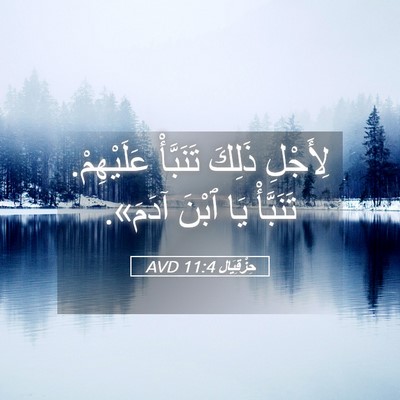 Picture 05 - حِزْقِيَال 11:4 AVD - لِأَجْلِ ذَلِكَ تَنَبَّأْ - Bible Verse Picture