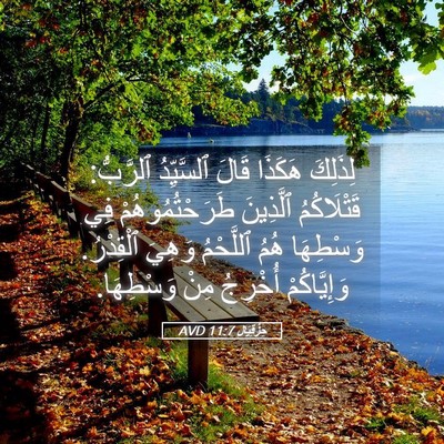 Picture 05 - حِزْقِيَال 11:7 AVD - لِذَلِكَ هَكَذَا قَالَ - Bible Verse Picture