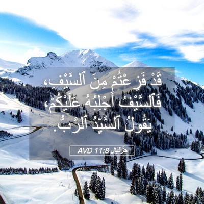 Picture 05 - حِزْقِيَال 11:8 AVD - قَدْ فَزِعْتُمْ مِنَ - Bible Verse Picture