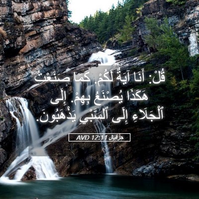 Picture 05 - حِزْقِيَال 12:11 AVD - قُلْ: أَنَا آيَةٌ لَكُمْ. - Bible Verse Picture