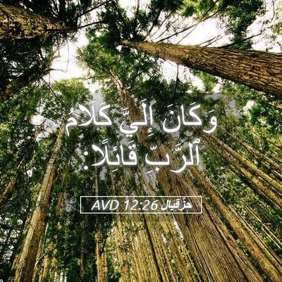 Picture 05 - حِزْقِيَال 12:26 AVD - وَكَانَ إِلَيَّ كَلَامُ - Bible Verse Picture