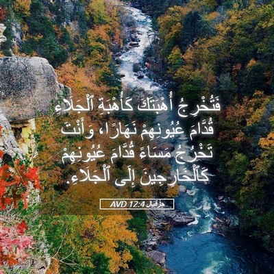 Picture 05 - حِزْقِيَال 12:4 AVD - فَتُخْرِجُ أُهْبَتَكَ - Bible Verse Picture
