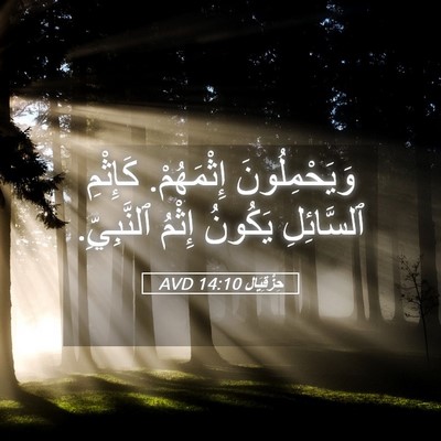 Picture 05 - حِزْقِيَال 14:10 AVD - وَيَحْمِلُونَ إِثْمَهُمْ. - Bible Verse Picture