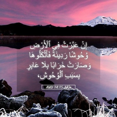 Picture 05 - حِزْقِيَال 14:15 AVD - إِنْ عَبَّرْتُ فِي - Bible Verse Picture
