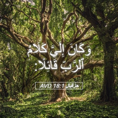 Picture 05 - حِزْقِيَال 18:1 AVD - وَكَانَ إِلَيَّ كَلَامُ - Bible Verse Picture