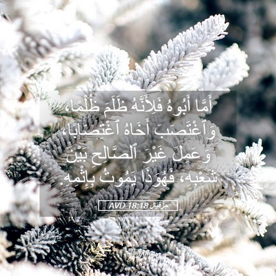 Picture 05 - حِزْقِيَال 18:18 AVD - أَمَّا أَبُوهُ - Bible Verse Picture