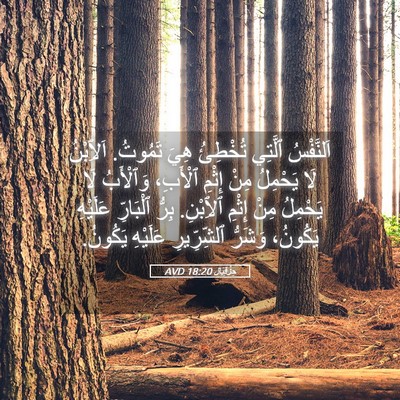 Picture 05 - حِزْقِيَال 18:20 AVD - اَلنَّفْسُ ٱلَّتِي - Bible Verse Picture