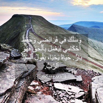Picture 05 - حِزْقِيَال 18:9 AVD - وَسَلَكَ فِي فَرَائِضِي - Bible Verse Picture