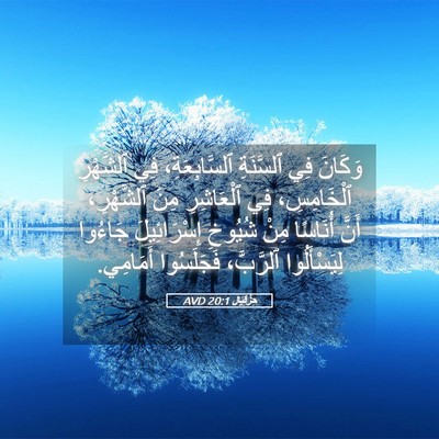 Picture 05 - حِزْقِيَال 20:1 AVD - وَكَانَ فِي ٱلسَّنَةِ - Bible Verse Picture