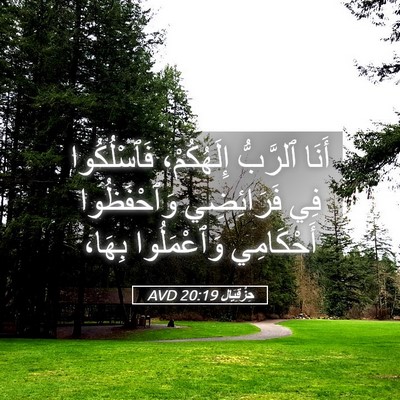 Picture 05 - حِزْقِيَال 20:19 AVD - أَنَا ٱلرَّبُّ - Bible Verse Picture