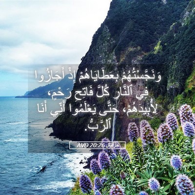Picture 05 - حِزْقِيَال 20:26 AVD - وَنَجَّسْتُهُمْ - Bible Verse Picture