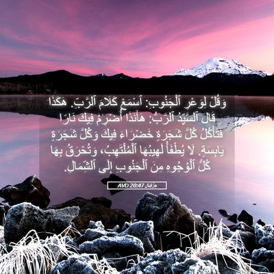 Picture 05 - حِزْقِيَال 20:47 AVD - وَقُلْ لِوَعْرِ - Bible Verse Picture