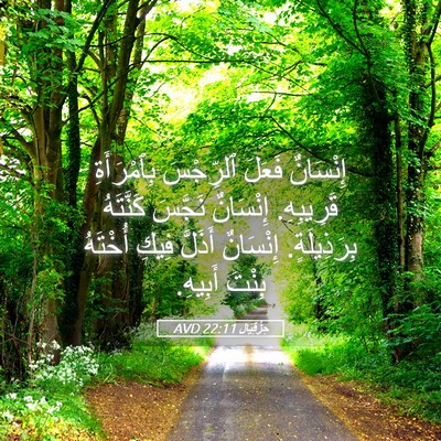 Picture 05 - حِزْقِيَال 22:11 AVD - إِنْسَانٌ فَعَلَ - Bible Verse Picture