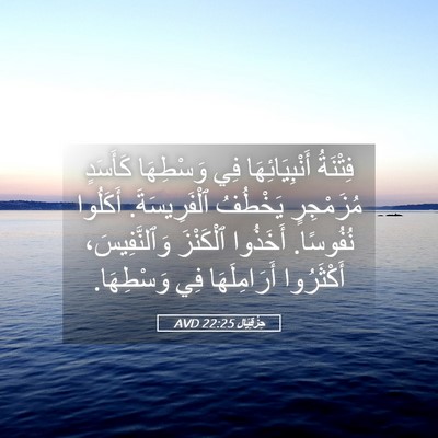Picture 05 - حِزْقِيَال 22:25 AVD - فِتْنَةُ أَنْبِيَائِهَا - Bible Verse Picture
