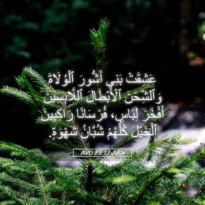Picture 05 - حِزْقِيَال 23:12 AVD - عَشِقَتْ بَنِي أَشُّورَ - Bible Verse Picture