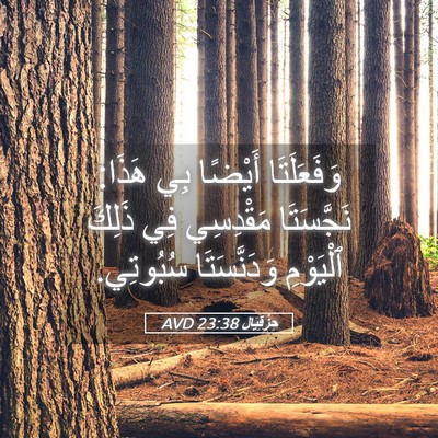 Picture 05 - حِزْقِيَال 23:38 AVD - وَفَعَلَتَا أَيْضًا بِي - Bible Verse Picture