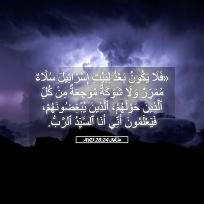 Picture 05 - حِزْقِيَال 28:24 AVD - «فَلَا يَكُونُ بَعْدُ - Bible Verse Picture