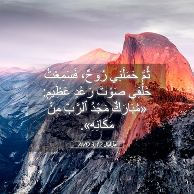 Picture 05 - حِزْقِيَال 3:12 AVD - ثُمَّ حَمَلَنِي رُوحٌ، - Bible Verse Picture