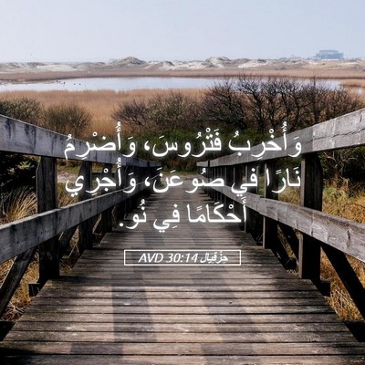 Picture 05 - حِزْقِيَال 30:14 AVD - وَأُخْرِبُ فَتْرُوسَ، - Bible Verse Picture