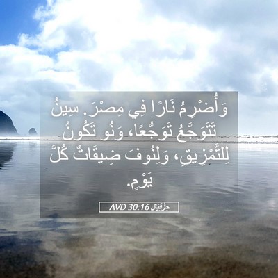 Picture 05 - حِزْقِيَال 30:16 AVD - وَأُضْرِمُ نَارًا فِي - Bible Verse Picture