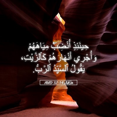 Picture 05 - حِزْقِيَال 32:14 AVD - حِينَئِذٍ أُنْضِبُ - Bible Verse Picture