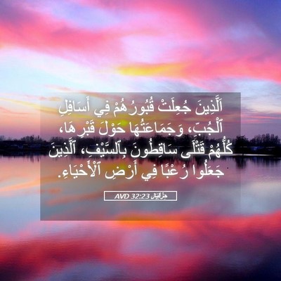 Picture 05 - حِزْقِيَال 32:23 AVD - اَلَّذِينَ جُعِلَتْ - Bible Verse Picture