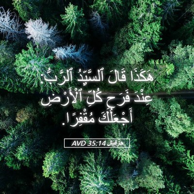 Picture 05 - حِزْقِيَال 35:14 AVD - هَكَذَا قَالَ ٱلسَّيِّدُ - Bible Verse Picture