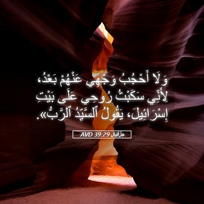 Picture 05 - حِزْقِيَال 39:29 AVD - وَلَا أَحْجُبُ وَجْهِي - Bible Verse Picture