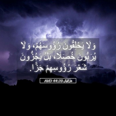 Picture 05 - حِزْقِيَال 44:20 AVD - وَلَا يَحْلِقُونَ - Bible Verse Picture
