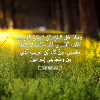 Picture 05 - حِزْقِيَال 44:9 AVD - «هَكَذَا قَالَ ٱلسَّيِّدُ - Bible Verse Picture