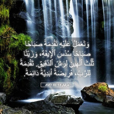 Picture 05 - حِزْقِيَال 46:14 AVD - وَتَعْمَلُ عَلَيْهِ - Bible Verse Picture