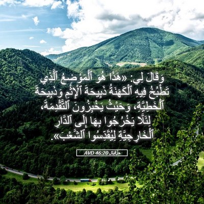 Picture 05 - حِزْقِيَال 46:20 AVD - وَقَالَ لِي: «هَذَا هُوَ - Bible Verse Picture