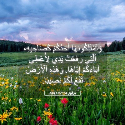 Picture 05 - حِزْقِيَال 47:14 AVD - وَتَمْتَلِكُونَهَا - Bible Verse Picture