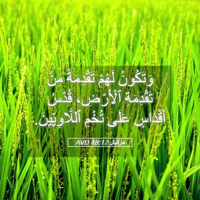 Picture 05 - حِزْقِيَال 48:12 AVD - وَتَكُونُ لَهُمْ - Bible Verse Picture