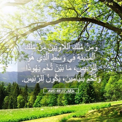 Picture 05 - حِزْقِيَال 48:22 AVD - وَمِنْ مُلْكِ - Bible Verse Picture
