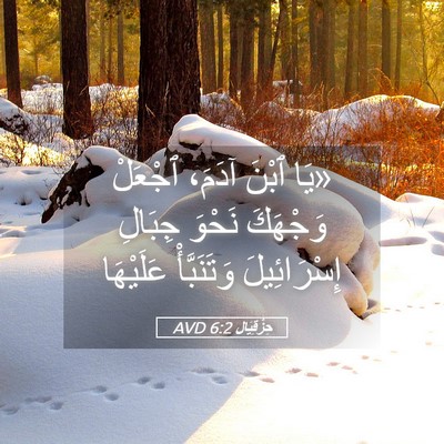 Picture 05 - حِزْقِيَال 6:2 AVD - «يَا ٱبْنَ آدَمَ، ٱجْعَلْ - Bible Verse Picture