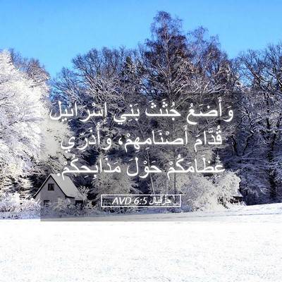 Picture 05 - حِزْقِيَال 6:5 AVD - وَأَضَعُ جُثَثَ بَنِي - Bible Verse Picture